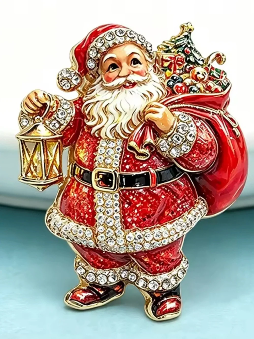 Anthropologie sparkling santa